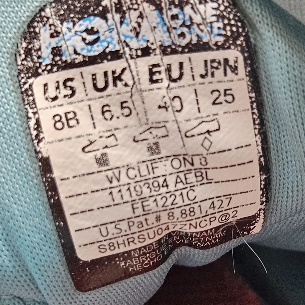 Hoka One One Clifton 8 Women's 8B Blue 1119394 AEBL - Picture 11 of 11